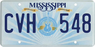 MS license plate CVH548