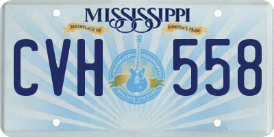 MS license plate CVH558
