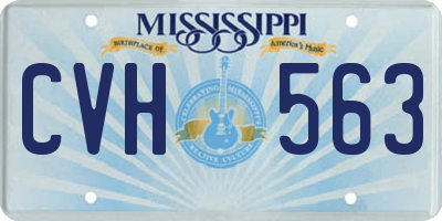 MS license plate CVH563