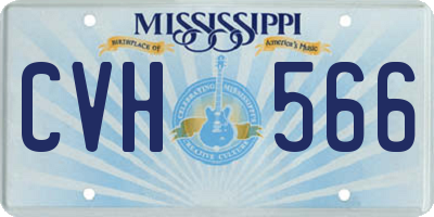 MS license plate CVH566
