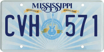 MS license plate CVH571