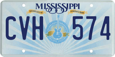 MS license plate CVH574