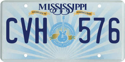 MS license plate CVH576