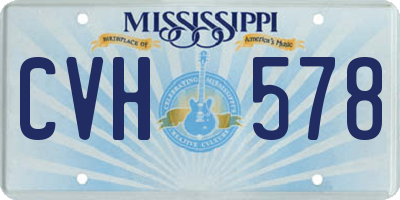 MS license plate CVH578