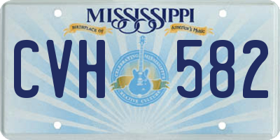 MS license plate CVH582