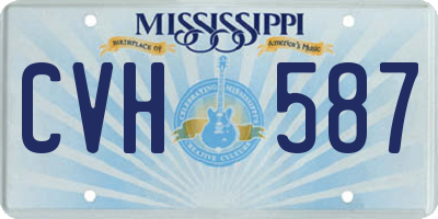 MS license plate CVH587