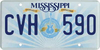 MS license plate CVH590