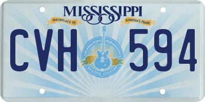 MS license plate CVH594