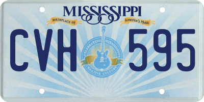 MS license plate CVH595