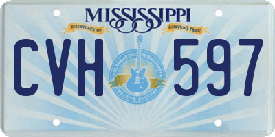 MS license plate CVH597