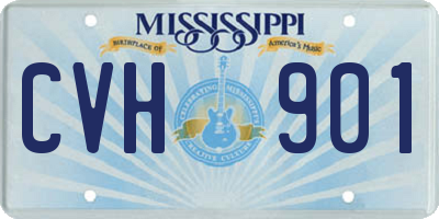 MS license plate CVH901