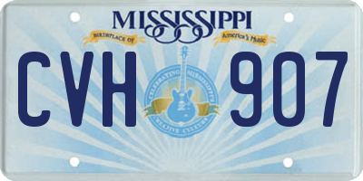 MS license plate CVH907
