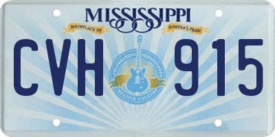 MS license plate CVH915
