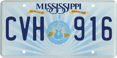 MS license plate CVH916