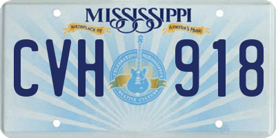MS license plate CVH918