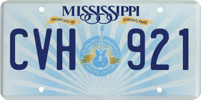 MS license plate CVH921