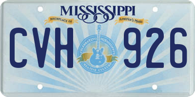 MS license plate CVH926