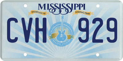 MS license plate CVH929
