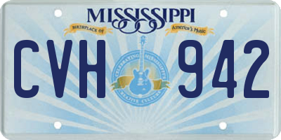 MS license plate CVH942