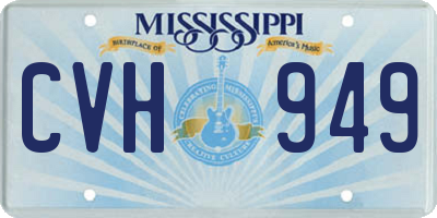 MS license plate CVH949