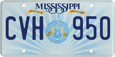 MS license plate CVH950
