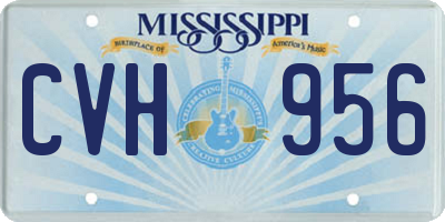 MS license plate CVH956