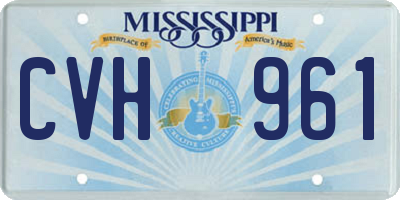 MS license plate CVH961