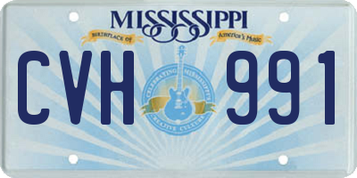 MS license plate CVH991