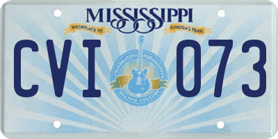 MS license plate CVI073