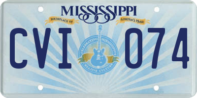 MS license plate CVI074