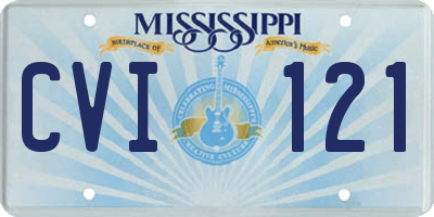 MS license plate CVI121