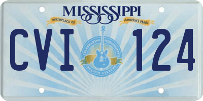 MS license plate CVI124