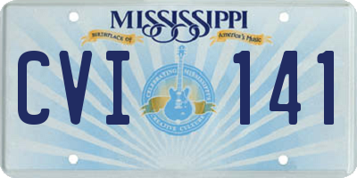 MS license plate CVI141