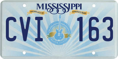 MS license plate CVI163