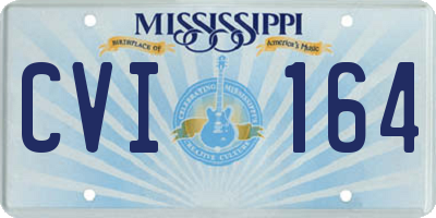MS license plate CVI164