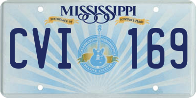 MS license plate CVI169