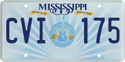 MS license plate CVI175