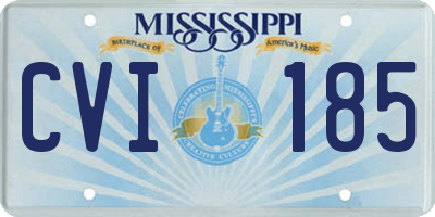 MS license plate CVI185