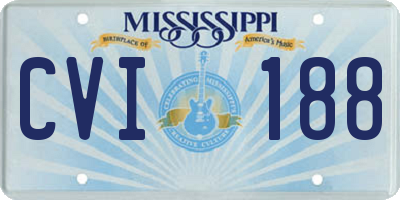 MS license plate CVI188
