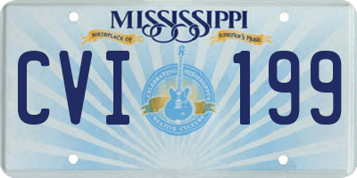 MS license plate CVI199