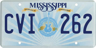 MS license plate CVI262