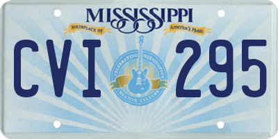 MS license plate CVI295