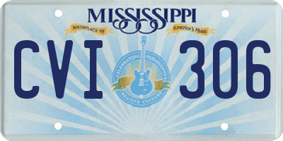 MS license plate CVI306