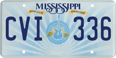 MS license plate CVI336
