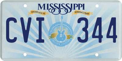MS license plate CVI344