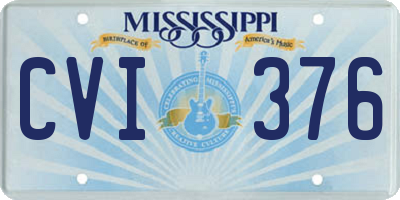 MS license plate CVI376