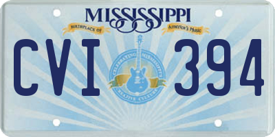 MS license plate CVI394