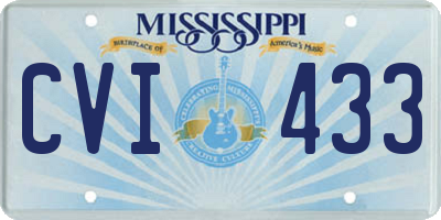 MS license plate CVI433
