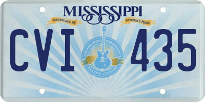 MS license plate CVI435