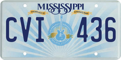 MS license plate CVI436